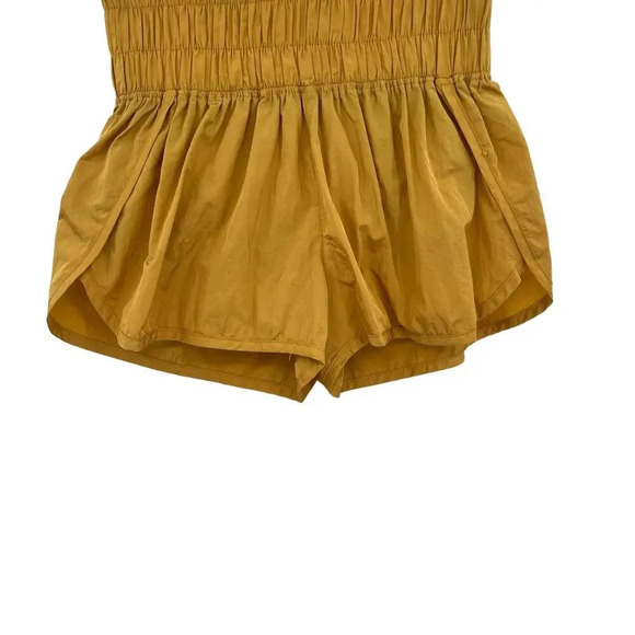 Free People The Way Home Shorts Varsity Gold Yellow Size Medium - Picture 3 of 9